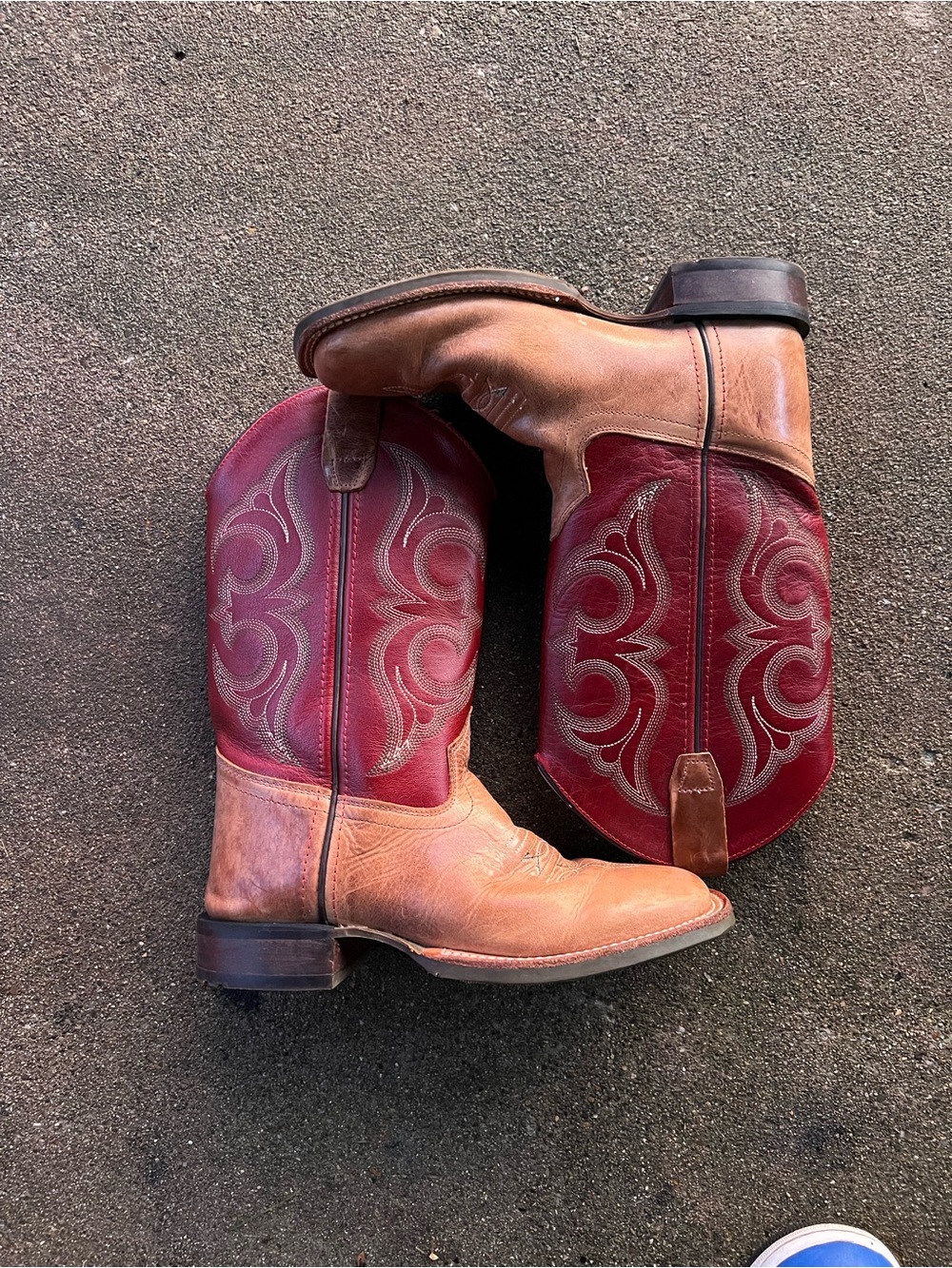 Cody James Youth Leather Western Boots - Sz 4D